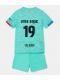 Barcelona Vitor Roque #19 Ausweichtrikot für Kinder 2023-24 Kurzarm (+ Kurze Hosen)